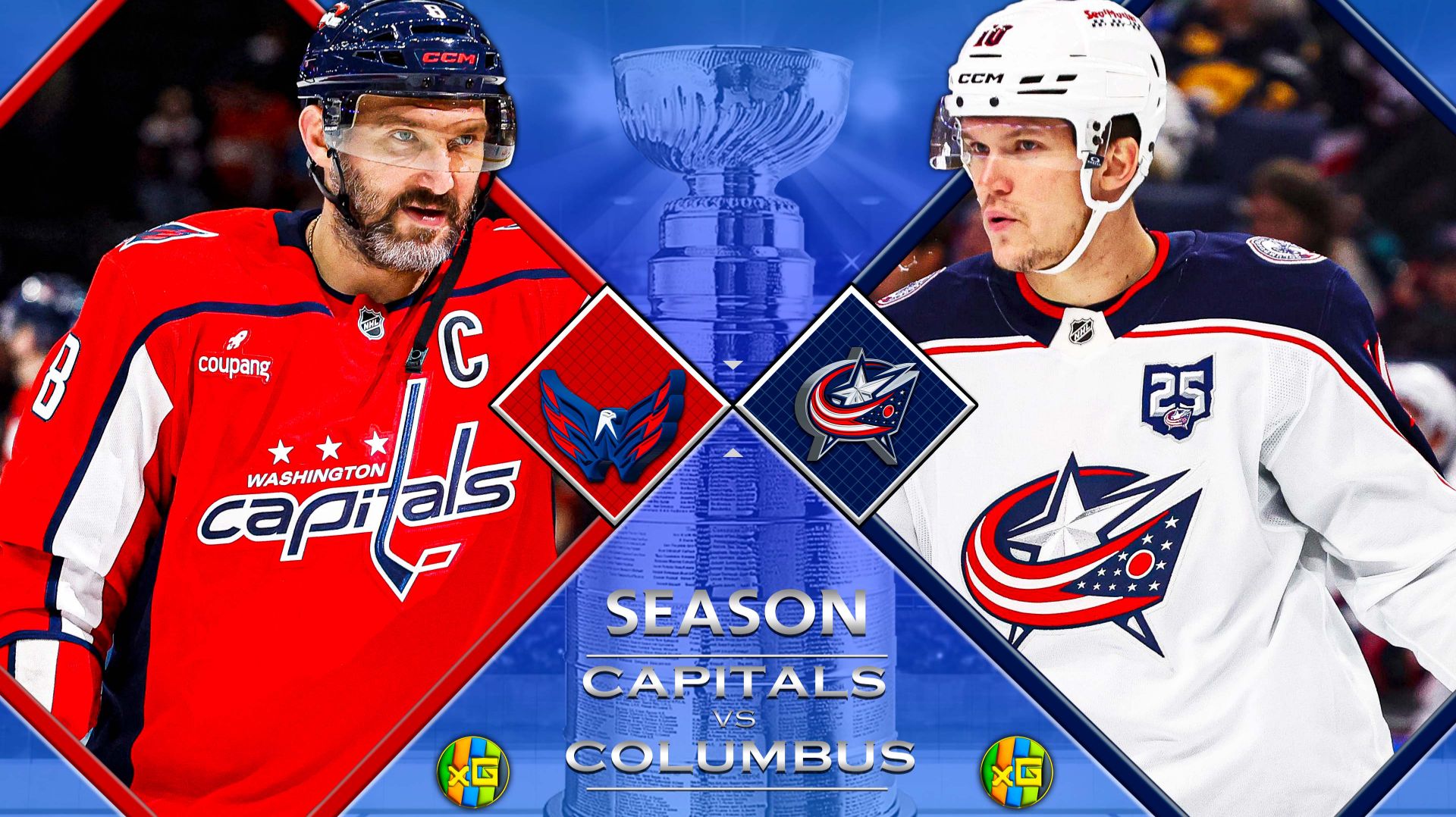 Вашингтон - Коламбус | НХЛ | 08.12.2025 | Прямая трансляция | xG смотреть онлайн