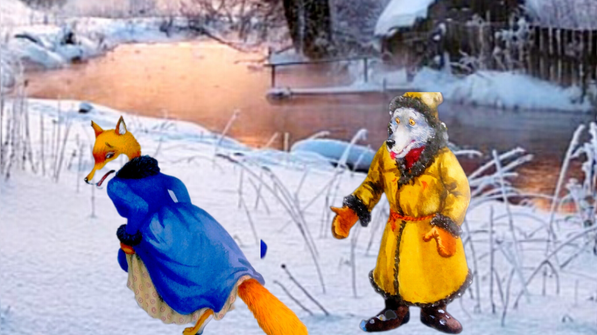 ЛИСА 🦊 / Басня И. А. Крылов/ смотреть онлайн