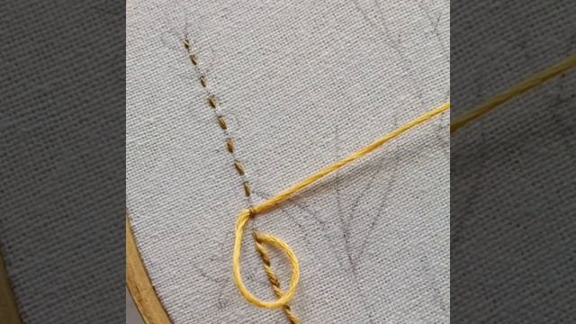 Изящный шовчик для стебелька🌼