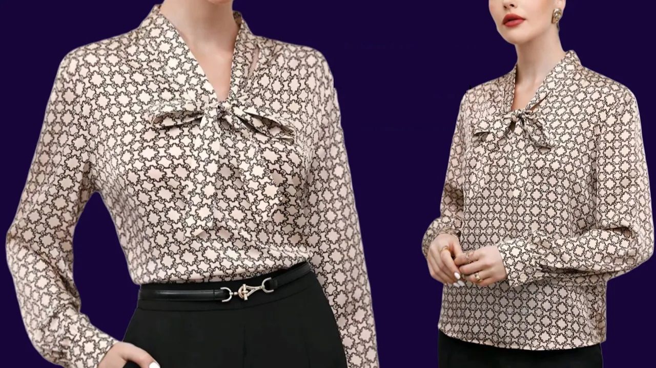 Урок по выкройке элегантной блузки с завязкой на шее: индивидуальная посадка для всех типов фигуры смотреть онлайн