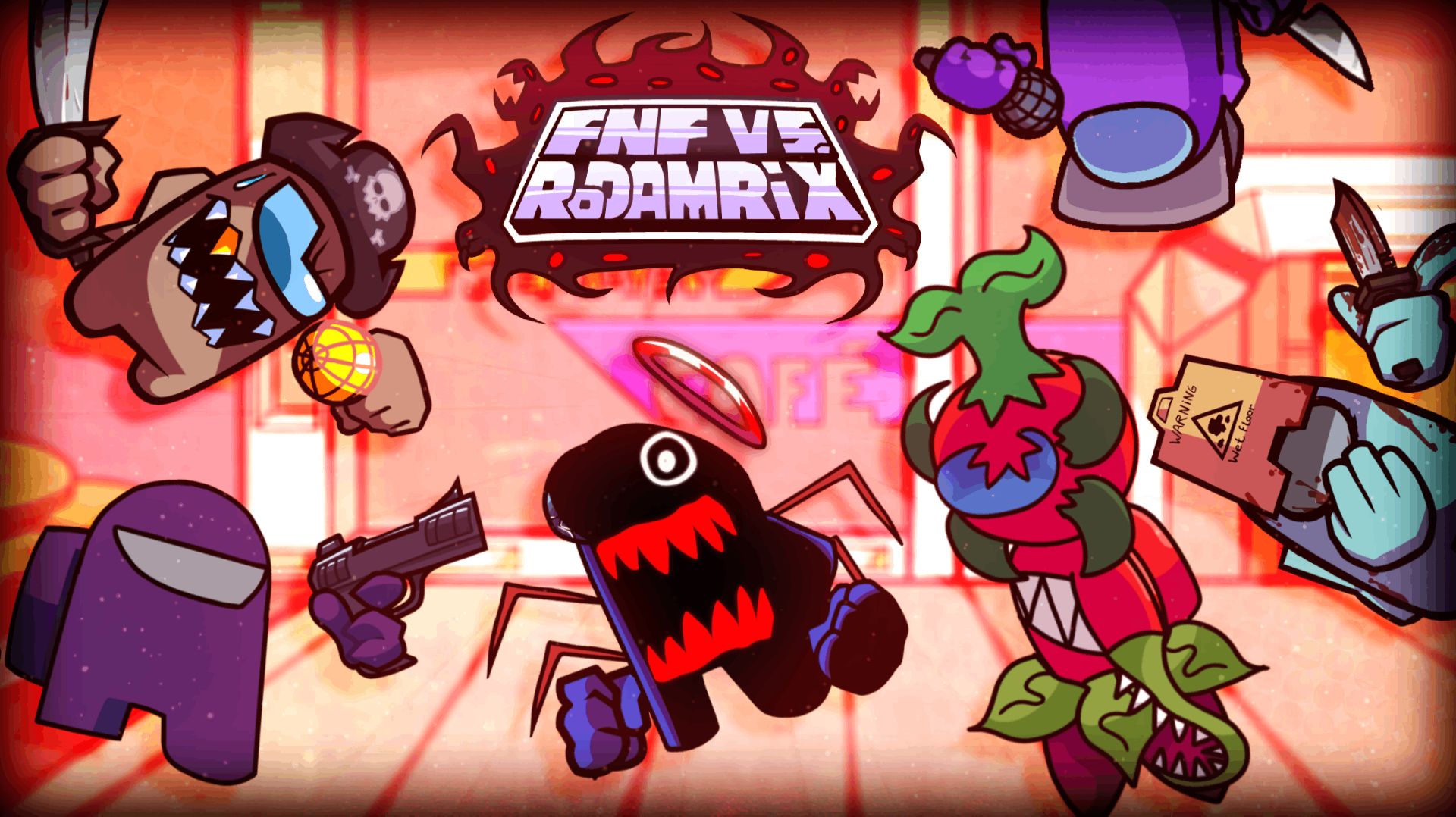 Продолжаем марафон Bluenana 🔴 Starship Funkin 🔵  The Mega Mogus 🟡 Rodamrix 🟢 Impostor: Expansion