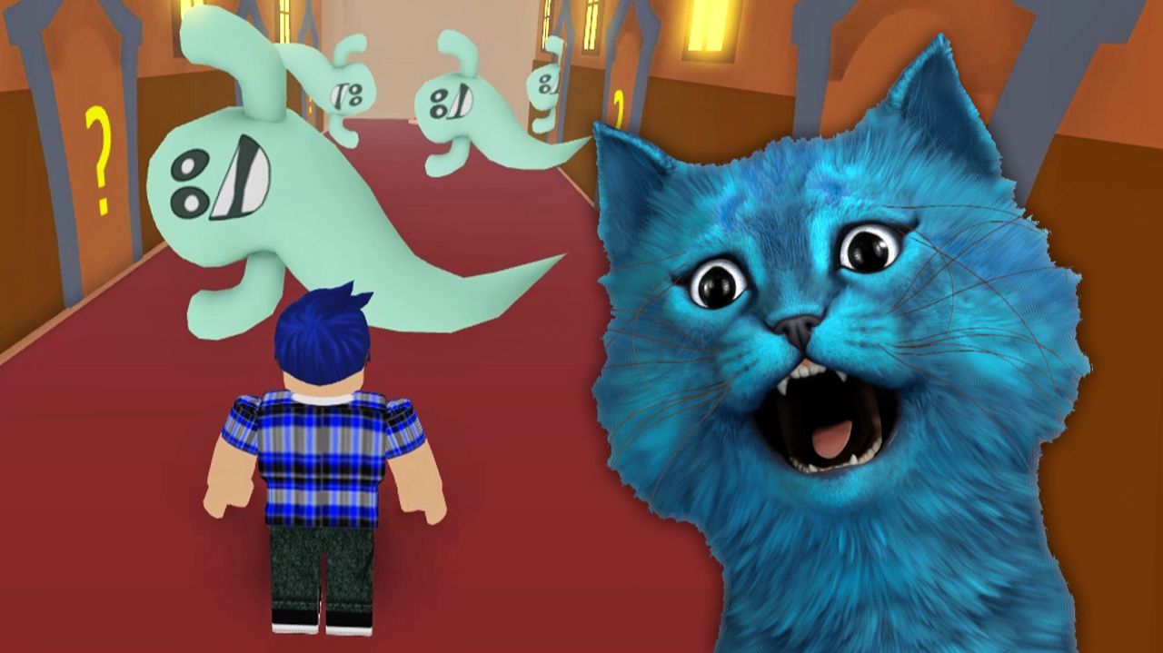 ДОМ С ПРИВИДЕНИЯМИ В РОБЛОКС !!! КОТЁНОК ЛАЙК ROBLOX The Haunted House Obby смотреть онлайн