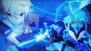 Кат-Сцена Дотторе нападает на Деву луны Genshinimpact 6.2