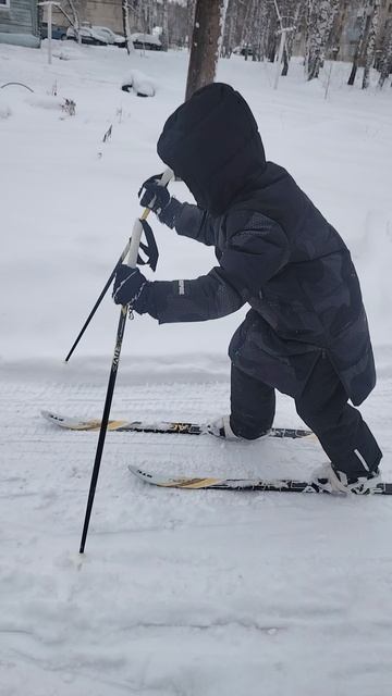 Мои первые шаги на лыжах