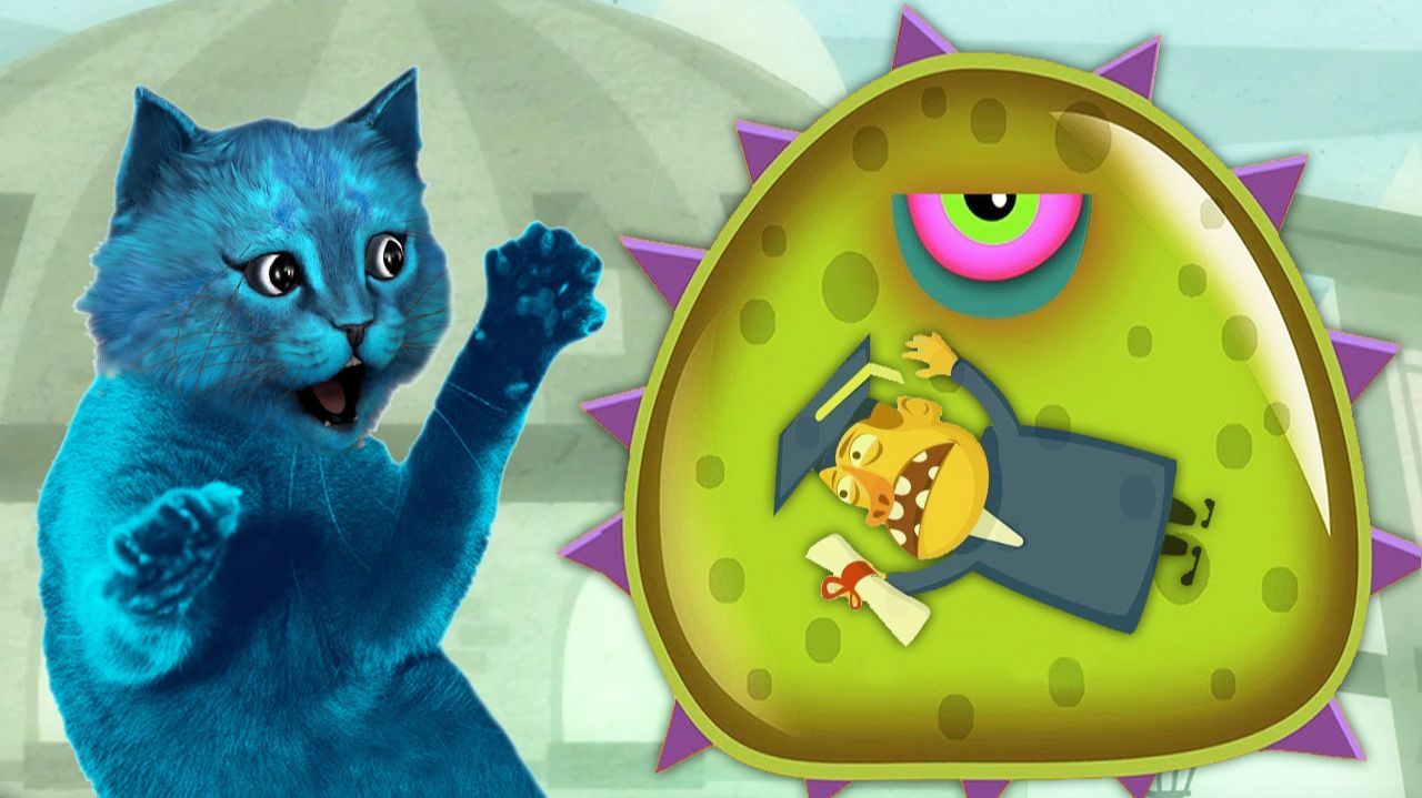 ХИЩНЫЙ СЛИЗЕНЬ ЗАСАСЫВАЕТ ЛЮДЕЙ #2 Игра про слизь КОТЁНОК ЛАЙК Mutant Blobs Attack смотреть онлайн