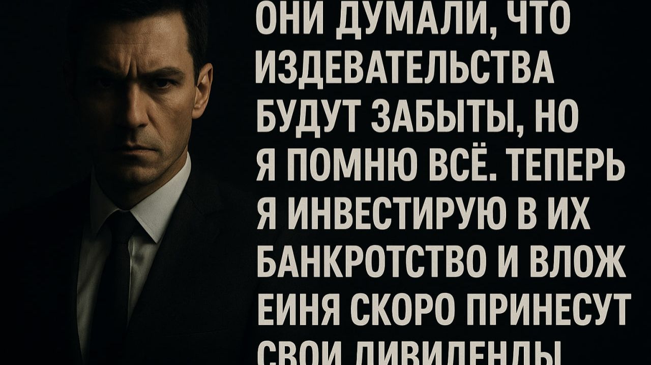 Они думали что уничтожили меня