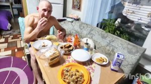 Деревенский день,муж не знал что включена Камера🤣Семья в деревне,Кашеварим с Мамой