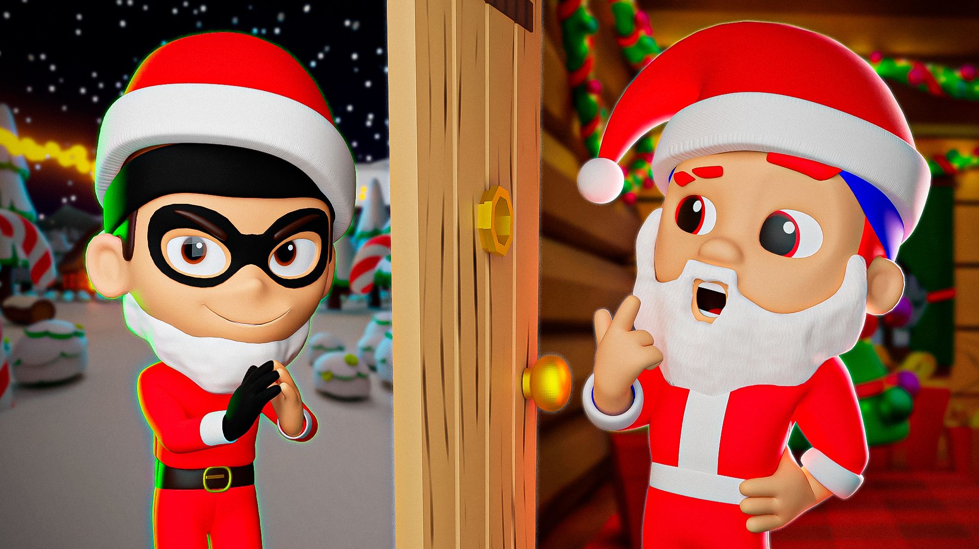 Тук-тук-тук! Кто там? (Новогодняя версия) | D Billions Детские Песни смотреть онлайн