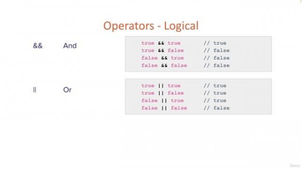 10. Logical operators
