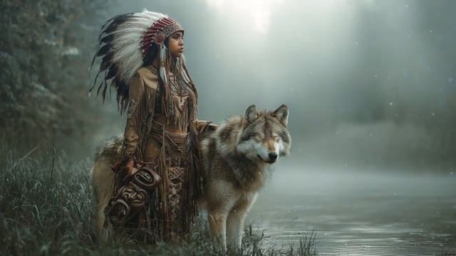 Хранитель Туманной реки - Музыка флейты коренных американцев для медитации, фоновая музыка смотреть онлайн