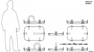 Палубный люк D. Чертёж. Deck hatch D. Drawings.