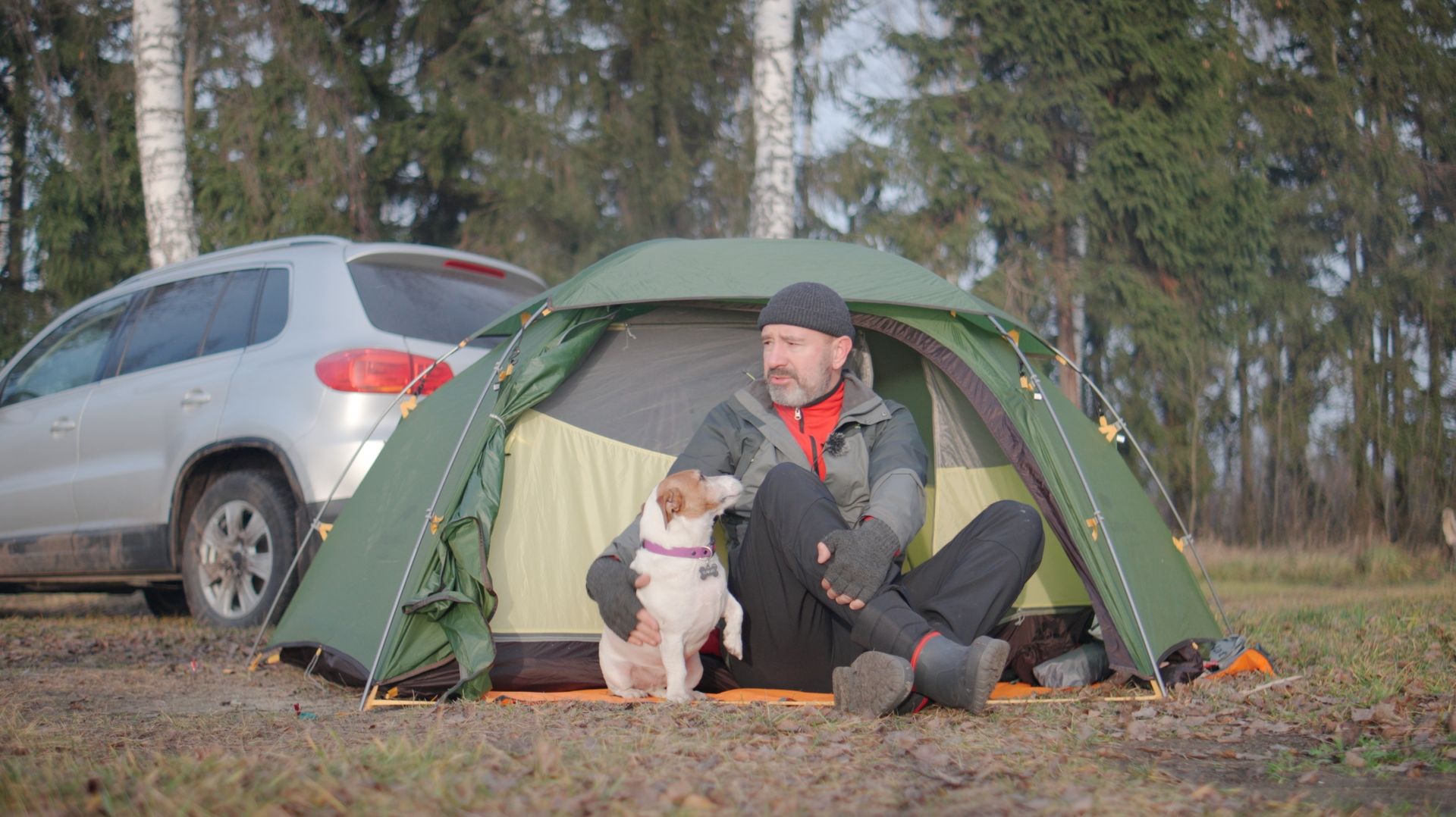 Вот такая вот зима. Тестируем коврики от Naturehike. Закрываем кемпинговый сезон.