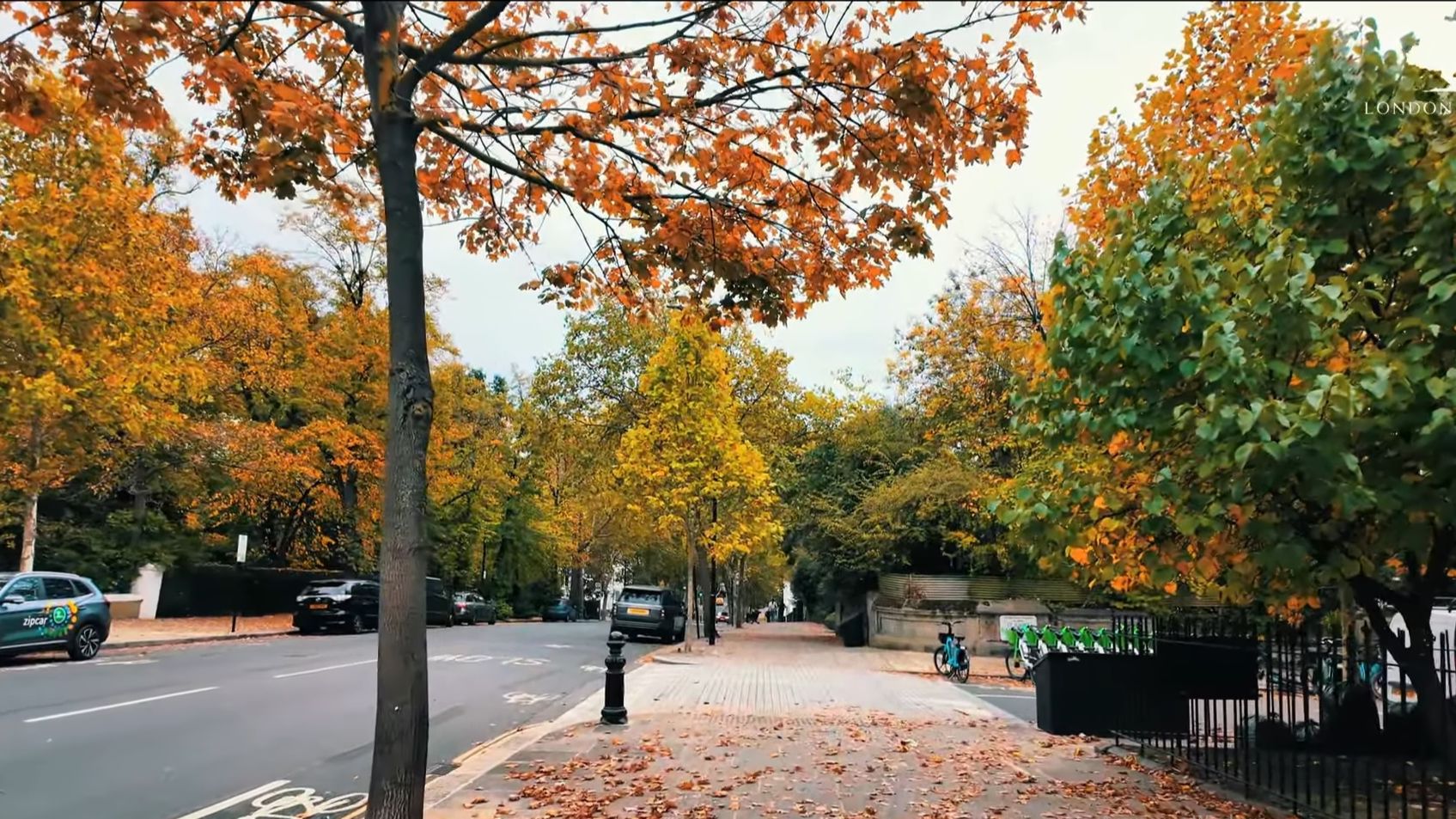 🇬🇧 Осенняя прогулка по Лондону🍁 От Ноттинг-Хилла до Пикадилли 4К смотреть онлайн