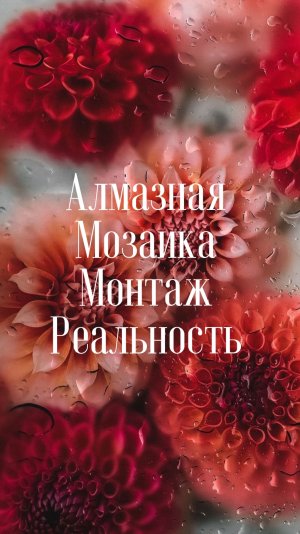 Алмазная мозаика. Монтаж и Реальность