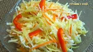 Этот САЛАТ из КАПУСТЫ бьет все рекорды по популярности. Готовлю сразу банками, очень уж вкусно