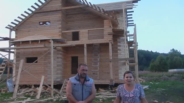 Видеоотзыв о строительстве дома из бруса, д.п. Яхрома Ривер, Дмитровский р-он, МО смотреть онлайн