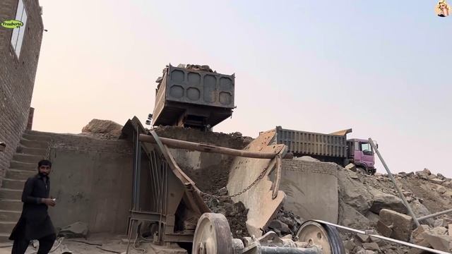 Строительство, дробление щебёнки смотреть онлайн