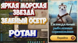 БДО. Яркая морская звезда. Зеленый осетр. Ротан. Рыболовные соревнования. 08-13.12.2025.