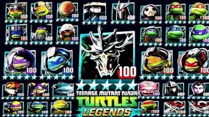 🐢ALL 81 PLATINUM LEVEL 100 CHARACTERS (TMNT LEGENDS)