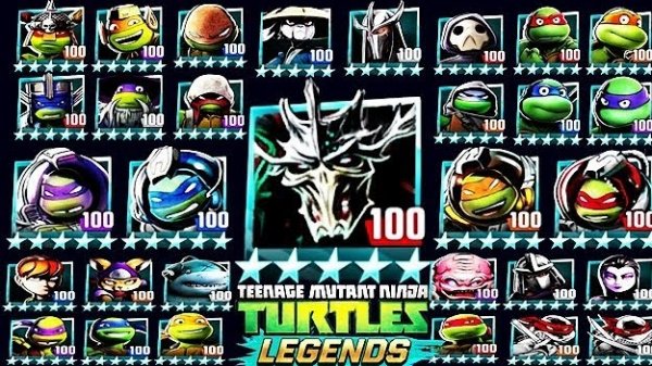 🐢ALL 81 PLATINUM LEVEL 100 CHARACTERS (TMNT LEGENDS)