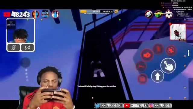 ISHOWSPEED УСТАНОВИЛ ЧИТЫ НА РОБЛОКС *Его Забанили* (перевод)