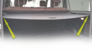 Наконечник шторы багажника УАЗ Патриот  сломался.Временный ремонт.