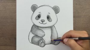 Как нарисовать Милую Панду карандашом — пошаговые уроки рисования для начинающих
