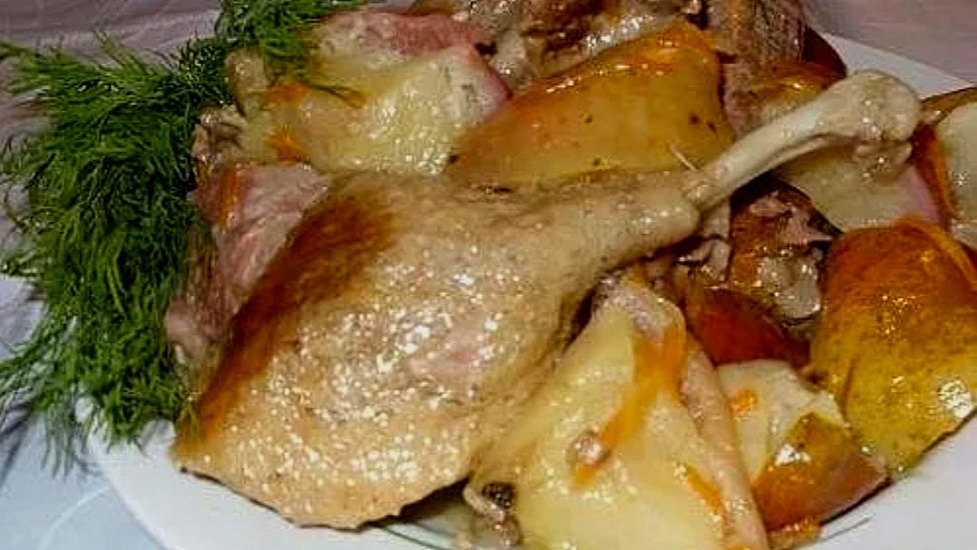 ГУСЬ ТУШЁНЫЙ КУСОЧКАМИ 😋👍