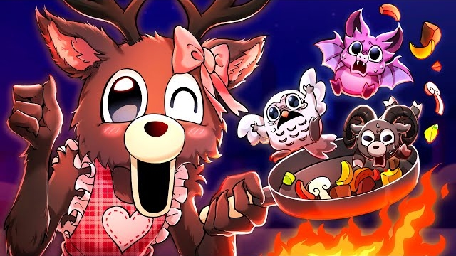 Склейка коротких видео на тему 99 ночей в лесу! Анимация смотреть онлайн