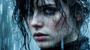 А по щекам твоим — холодный дождь