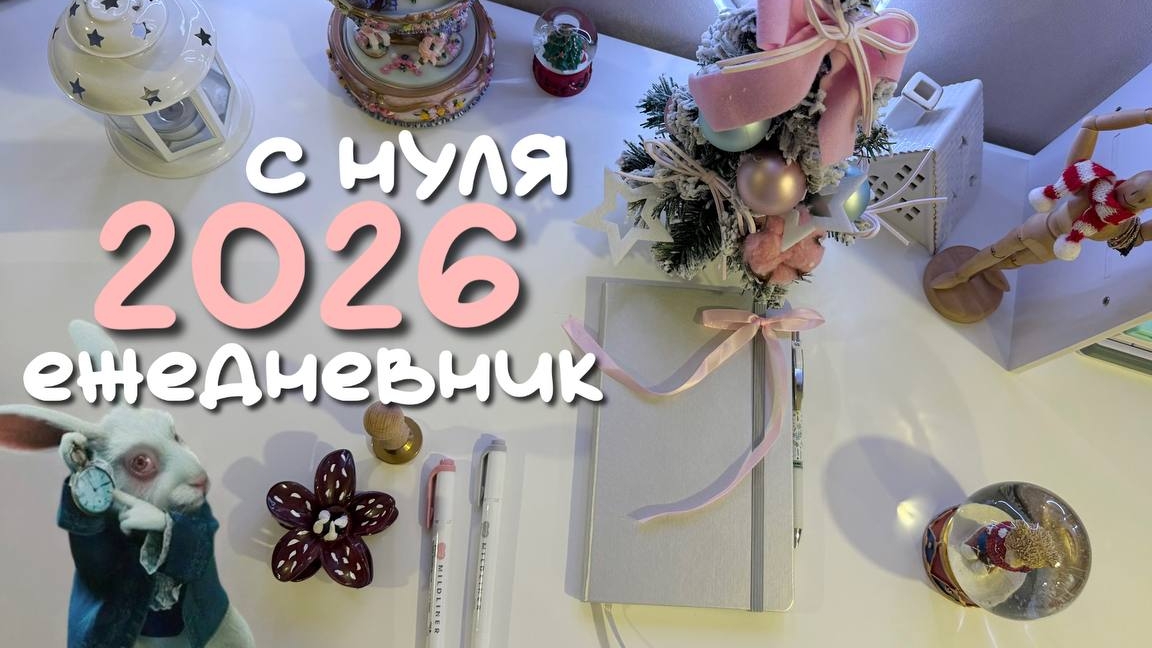 ИДЕАЛЬНЫЙ ЕЖЕДНЕВНИК НА 2026 ГОД С НУЛЯ | Как Начать И Не Забросить? / Polly Pie смотреть онлайн