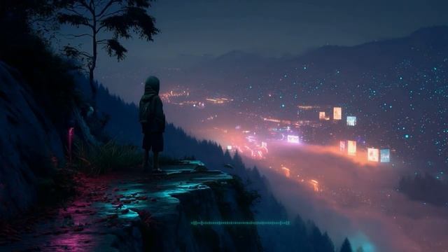 Большая ночь - Энергичная электронная музыка неонового города, фоновая музыка для учебы