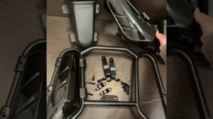 Дуги безопасности передние для мопеда DELTA Дельта, ALPHA Альфа (Черные, с карманами)