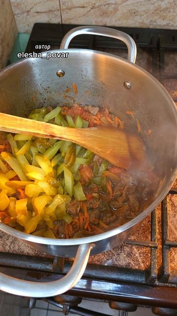 Азу по Татарски вкусное наваристое мясное блюдо с картофелем и огурцами смотреть онлайн