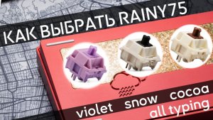 КАК ЗВУЧАТ ВСЕ Rainy75? HMX Violet vs JWK Snow Ink vs Kailh Cocoa. Rainy75 Standart vs Rainy75 Pro
