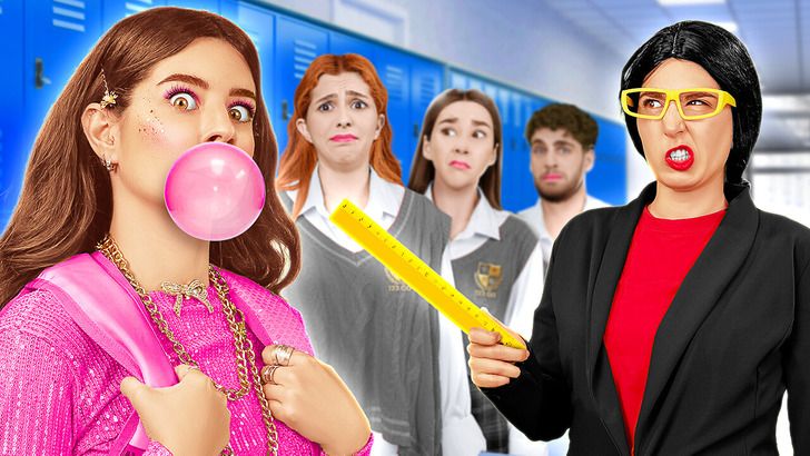 📚 123 GO! Выживаем в школе 😎 Лайфхаки для популярных учеников