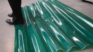 Ходим по стеклопластиковому шиферу! И что же?