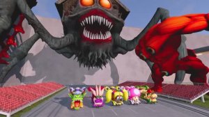 МУЛЬТИКИ: ВСЕ МОНСТРЫ ПРОТИВ ГОРЫ — КТО СКАТИТСЯ, А КТО РАЗЛЕТИТСЯ? 🚗💥👹