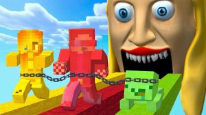 🧵МЫ СВЯЗАНЫ И У КАЖДОГО СВОЙ ЦВЕТ В МАЙНКРАФТ! ШЕДИ ЛЕСКА И НУБИК MINECRAFT