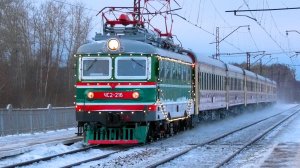 «Возвращение легенды». ЧС2-216 с поездом «Уральский экспресс» Верхняя Пышма — Екатеринбург