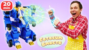 Федор готовит подкрепление для голодных героев Монкарт: шоколадный торт и весёлые бутерброды!