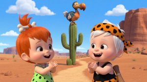 Крошка и Бамм-Бамм — Весёлый клип про малышей Флинстоунов | Детская Песня про Каменный Век