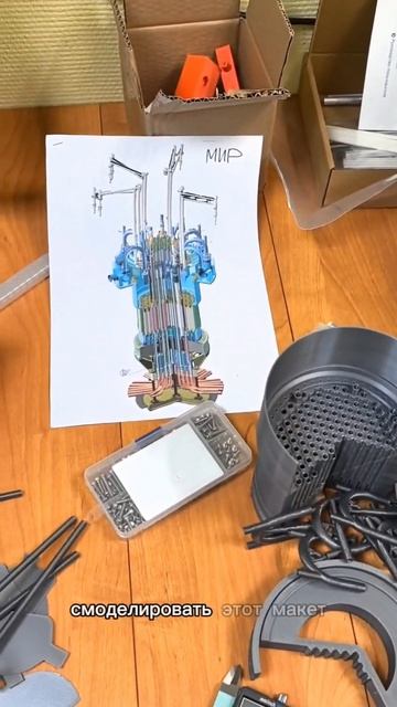 Макеты атомных реакторов на 3д принтере