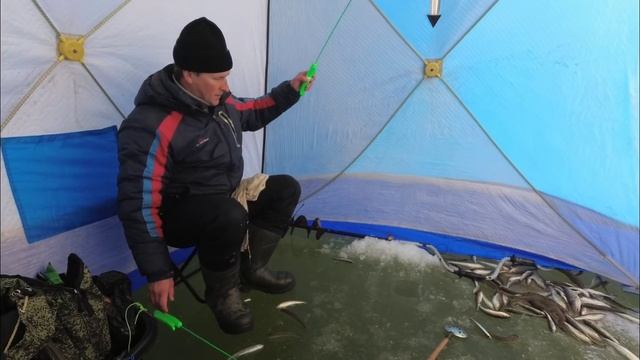 КЛЕВАЯ РЫБАЛКА из подо льда на самодур БЕШЕНЫЙ КЛЕВ смотреть онлайн