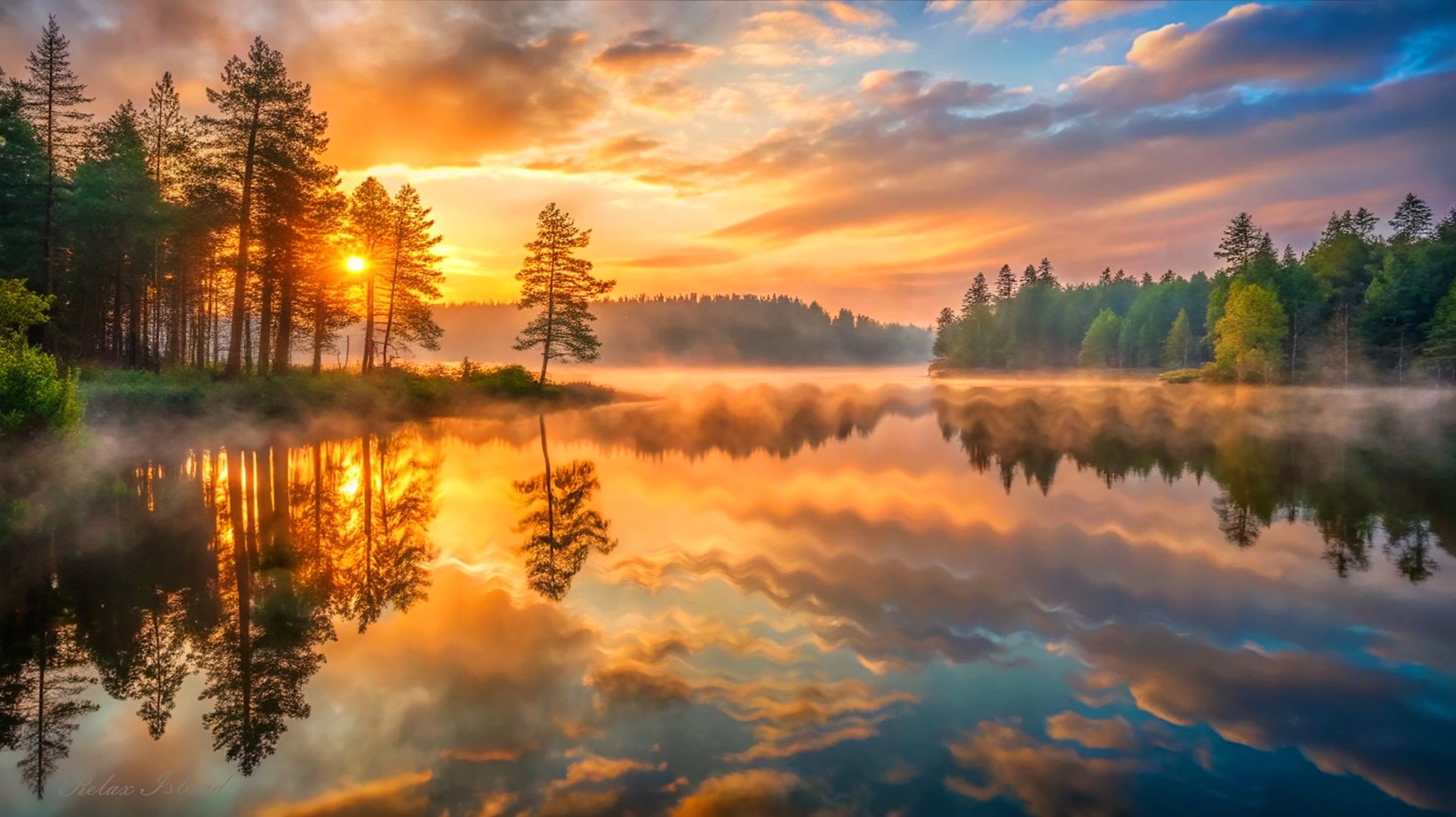 УСПОКАИВАЮЩАЯ МУЗЫКА ДЛЯ СНА И ПОДАВЛЕНИЯ СТРЕССА 🎵 РАССЛАБЛЯЮЩАЯ МУЗЫКА ДЛЯ ДУШИ НА ОЗЕРЕ В ЛЕСУ смотреть онлайн