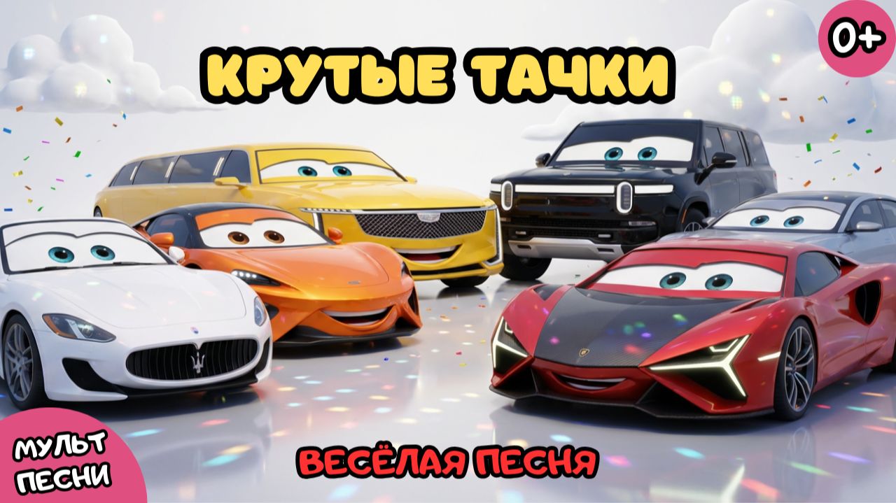 🚗 КРУТЫЕ ТАЧКИ ПОЮТ🌈 Учим цвета с машинками — ДЕТСКИЕ ПЕСНИ  🎵 МУЛЬТИК
