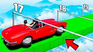 ЭТО НЕВОЗМОЖНО! КАК ДАЛЕКО ПРОЕДЕТ РАНДОМНАЯ МАШИНА ПОД САМЫМ НИЗКИМ ШЛАГБАУМОМ? УЗКО НИЗКО В ГТА 5