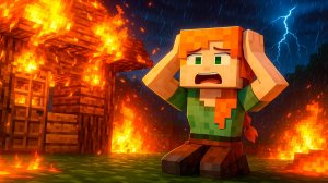 Майнкрафт МОЙ ДОМ НЕ ПЕРЕЖИЛ ЭТУ НОЧЬ…  Часть 4