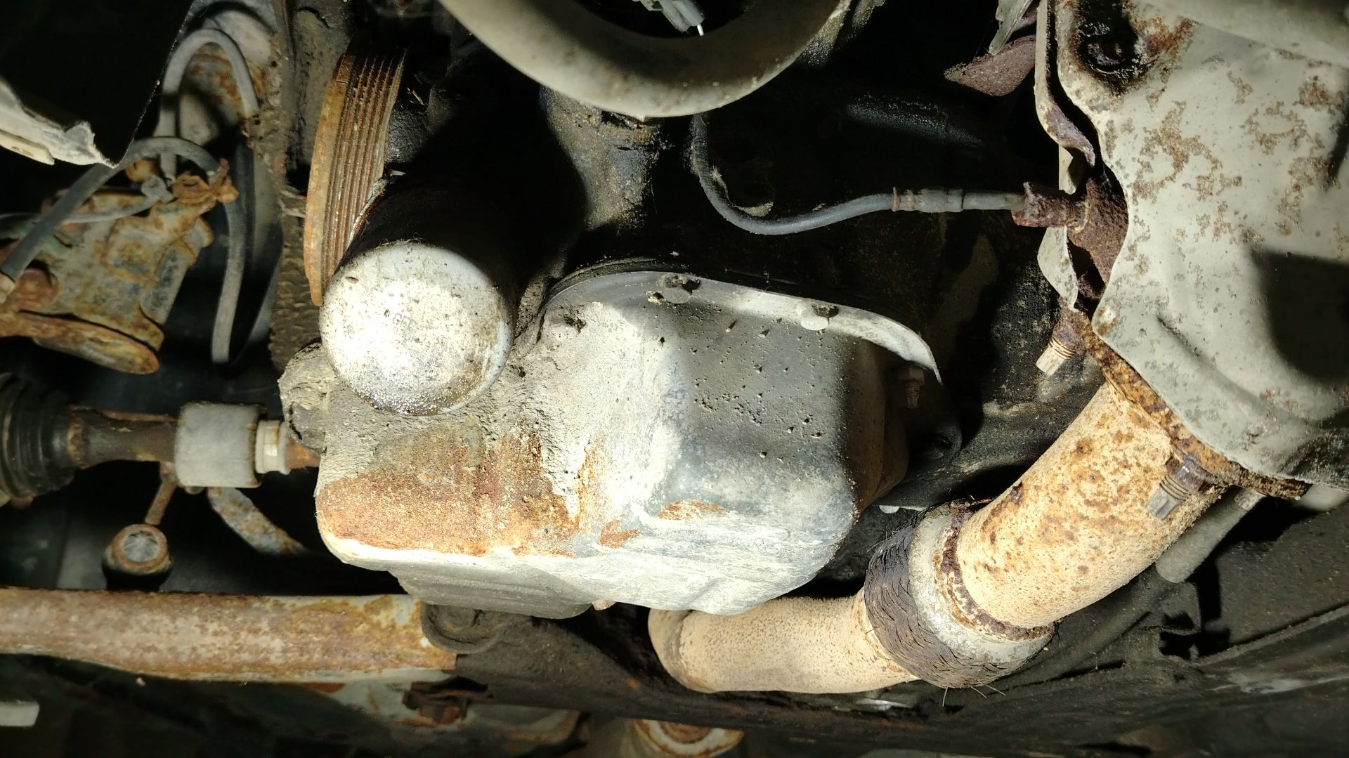 Как снять двойной  поддон двигатель 3S-FE  Toyota