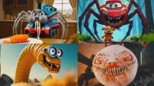 МУЛЬТИКИ: ТОМАС ПРОТИВ ЧЕРВЯ-МИНЬОНА, ПОЖИРАТЕЛЯ МАККУИНА И ПАУКА-ПОЕЗДА 😱🚂🍌🦖